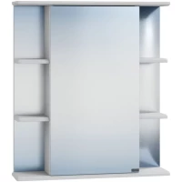 Зеркальный шкаф 60x70,5 см белый глянец Санта Герда 101041