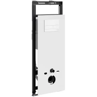 Инсталляция для унитаза WasserKRAFT Salm 27 27TLT.010.ME.WH.WM04 с кнопкой смыва, белый матовый