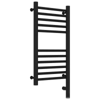 Полотенцесушитель электрический 600x300 черный матовый МЭМ правый, перемычка прямая Сунержа Богема 3.0 31-5805-6030