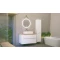 Комплект мебели белый глянец 99,5 см со столешницей бук светлый Jorno Wood Wood.01.100/P/W + Wood.06.100/LW + 0085176 + Wood.02.50/TK - 2
