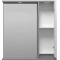 Зеркальный шкаф Brevita Balaton BAL-04075-01-01П 73x80 см R, с подсветкой, выключателем, белый матовый/серый матовый - 3