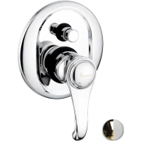 Смеситель для ванны Emmevi Tiffany 6019/BO встраиваемый, золотой/белый