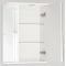 Зеркальный шкаф 50x73 см белый глянец Style Line Николь ЛС-00000116 - 2