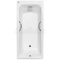 Ванна чугунная Castalia Prime S2021 Ц0000145 170x75 см, с ручками, антискользящим покрытием, белый