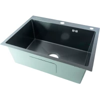 Кухонная мойка Fmark FSC6045Q 60x45 см, графит