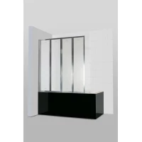 Шторка на ванну Ceruttispa Bouna 130 см, профиль хром, стекло матовое