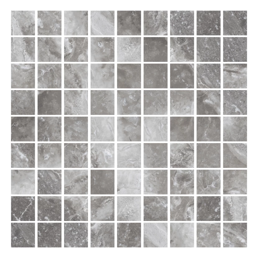 Black & White Мозаика Серый K-62/LR/m01/30x30