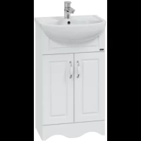 Тумба с раковиной белый глянец 51 см Санта Верона 700111 + YYUT50