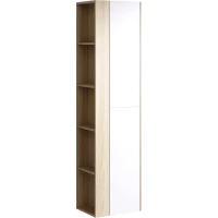 Пенал Aqwella 5 Stars Miami Mai.05.04 подвесной L/R, белый глянец/дуб сонома