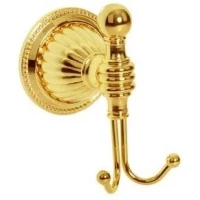 Крючок Boheme Hermitage 10355 двойной, для ванны, золотой