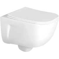 Унитаз подвесной Aquatek Дива AQ2012-00 безободковый, с сиденьем микролифт, белый