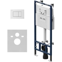 Инсталляция для унитаза Am.Pm MasterFit Pro C S I012710.0201 с кнопкой смыва, белый глянец