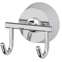 Крючок FBS Vizovice VIZ 002 двойной, для ванны, хром