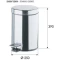 Мусорное ведро 12 л Remer Bagno RB503CR Мусорное ведро 12 л Remer Bagno RB503CR - 2