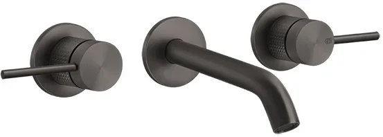 

Смеситель для раковины Gessi Gessi316 54492#707 встраиваемый, без донного клапана, черный хром матовый