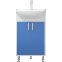 Тумба белый глянец/синий матовый 48 см Corozo Колор SD-00000710