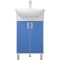 Тумба белый глянец/синий матовый 48 см Corozo Колор SD-00000710 - 1