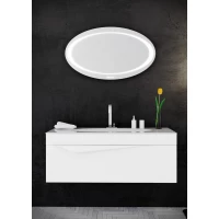 Комплект мебели белый матовый 120 см Clarberg Papyrus PAP0112 + EL.12.04.D + Dun.02.10/W