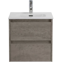 Тумба под раковину BelBagno Kraft KRAFT-500-2C-SO-CG 50 см, подвесная, Cemento Grigio