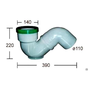 Изображение товара сифон для чаши генуя creavit 1300611021