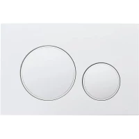 Кнопка смыва Veconi Flush V10 FLV10-W для инсталляции, белый глянец