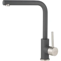 Смеситель для кухни PEZARO PZM.201-55.GRAPHITE.INOX нержавеющая сталь/графит
