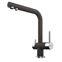 Смеситель для кухни с подключением к фильтру темный шоколад Omoikiri Nagano-DC