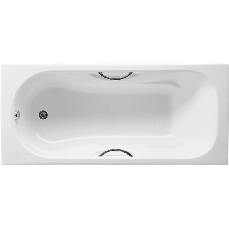 Чугунная ванна 160x75 см с противоскользящим покрытием Roca Malibu SET/2310G000R/526803010/150412330