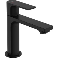 Смеситель для раковины Hansgrohe Rebris E 72559670 CoolStart, с донным клапаном, черный матовый