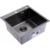 Кухонная мойка Splenka S701.5050.09 50x50 см, графит матовый