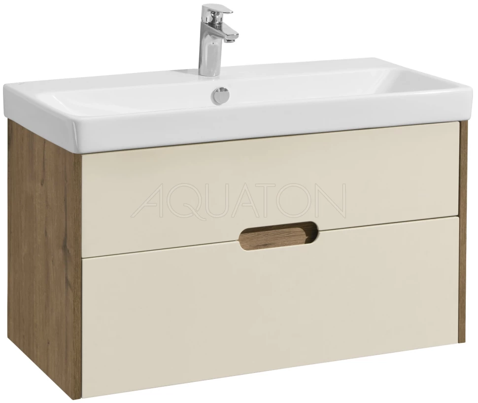 

Тумба бежевый/дуб веллингтон 88,2 см Акватон Оливия 1A254401OLVG0