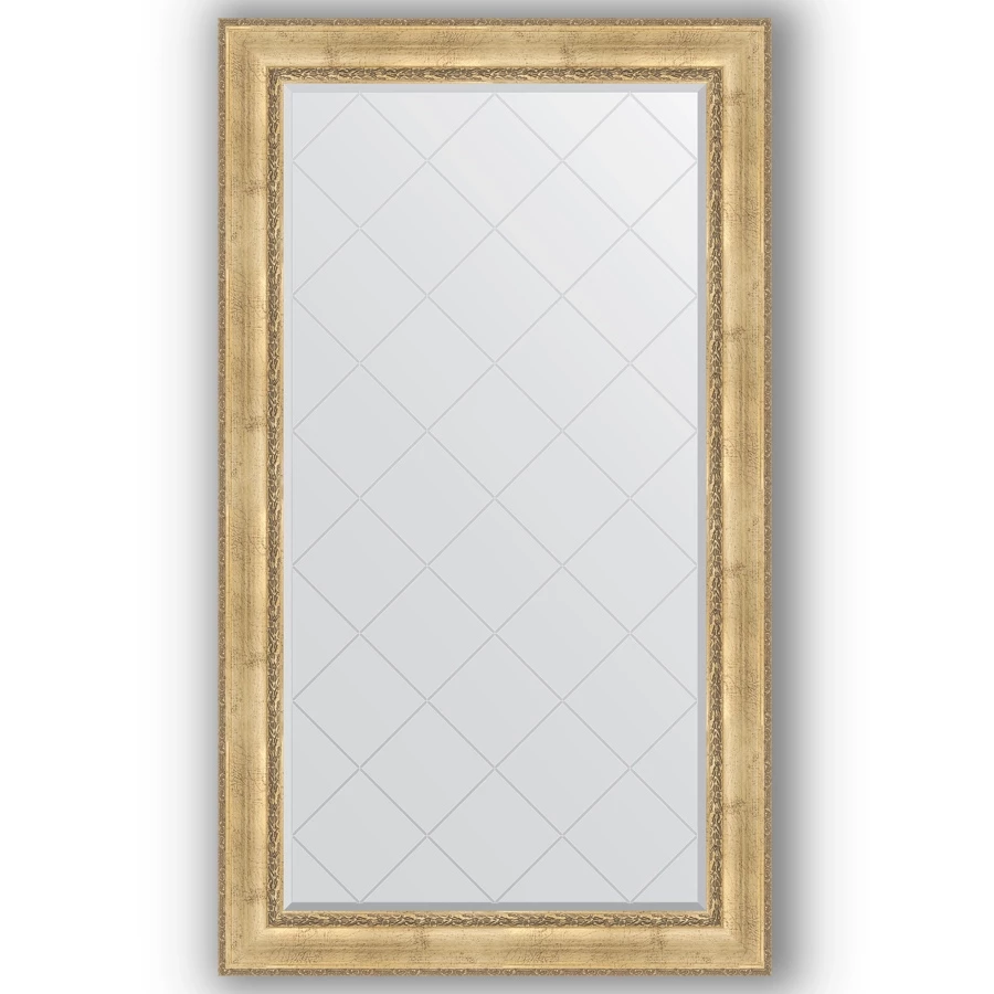 Зеркало 102x177 см состаренное серебро с орнаментом Evoform Exclusive-G BY 4428