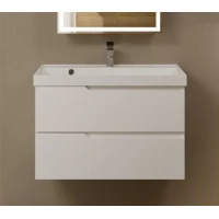 Тумба под раковину AQUAme S3 AQM900380WH 78,6 см, подвесная, белый глянец