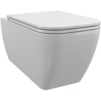 Унитаз подвесной SDR Quadra WCWHWCSQDV безободковый, торнадо, с сиденьем микролифт, белый