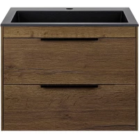 Тумба под раковину Vincea Chiara 2D VMC-2C2600TO 59,2 см, подвесная, дуб табачный