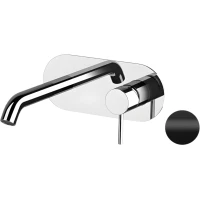 Смеситель для раковины Remer X Style X15WBNO встраиваемый, без донного клапана, черный матовый