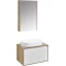 Комплект мебели дуб эльвезия/белый глянец 69 см Акватон Либерти 1A279801LYC70 + 1A281203LYC70 + 1A73313KLK010 + 1A279302LYC70 - 1