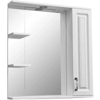 Зеркальный шкаф 75x80 см белая ольха Stella Polar Кармела SP-00000185
