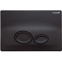 Кнопка смыва Creavit Drop GP200201 для инсталляции, черный матовый