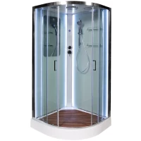 Душевая кабина 90x90x220 см Deto A09LEDKN прозрачное