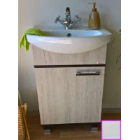 Тумба с раковиной венге/северное дерево светлое 50 см Sanflor Толедо H0000001283 + 4620008195766