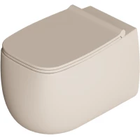 Унитаз подвесной Alice Nur 33120144 безободковый, песочный матовый