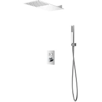 Душевой комплект SantiLine SL-9014 220 мм, с термостатом, хром