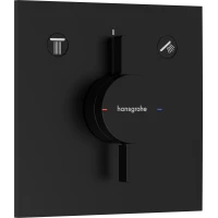 Смеситель для ванны Hansgrohe DuoTurn E 75417670 встраиваемый, черный матовый