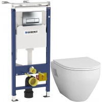 Комплект подвесной унитаз Am.Pm Spirit 2.0 C701738WH + C707857WH + система инсталляции Geberit 458.125.21.1