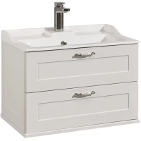 Тумба с раковиной дуб белый 65,3 см Акватон Леон 1A1870K0LBPS0