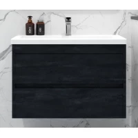 Тумба под раковину Art&Max Family-M Family-M-750-2C-SO-HC 73,7 см, подвесная, угольный камень