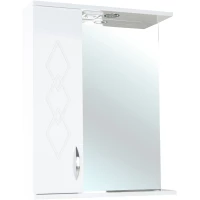 Зеркальный шкаф 50x72,2 см белый глянец L Bellezza Элеганс 4618606522015