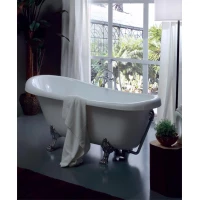 Ванна из литьевого мрамора Kerasan Retro 105590 170x77см, отдельностоящая, белый