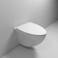 Унитаз подвесной Grossman GR-4456S безободковый, с сиденьем микролифт, белый